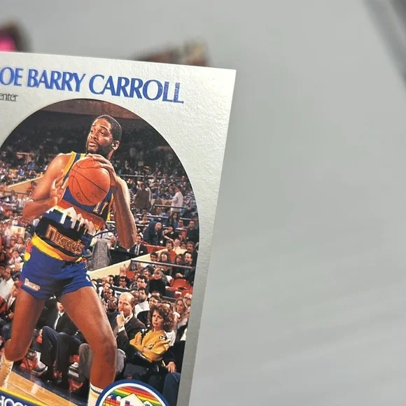 Joe Barry Carrol Denver Nuggets 1990 NBA HOOPS #92 Trading Card - Picture 9 of 9